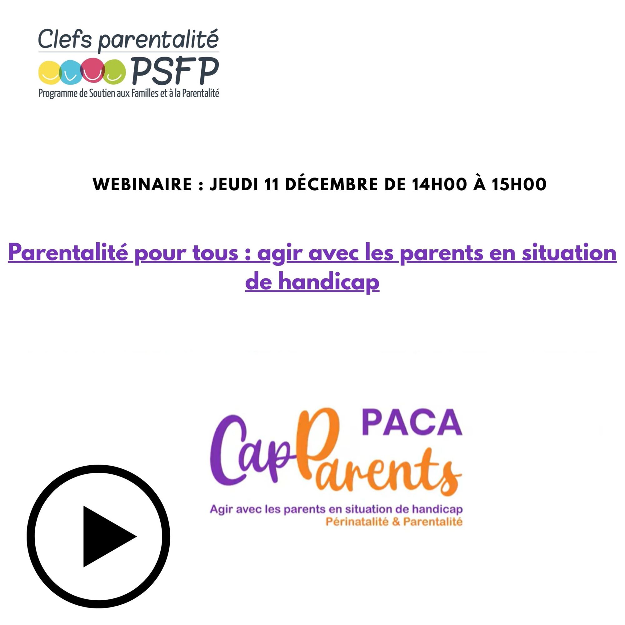 Parentalité pour tous: agir avec les parents en situation de handicap