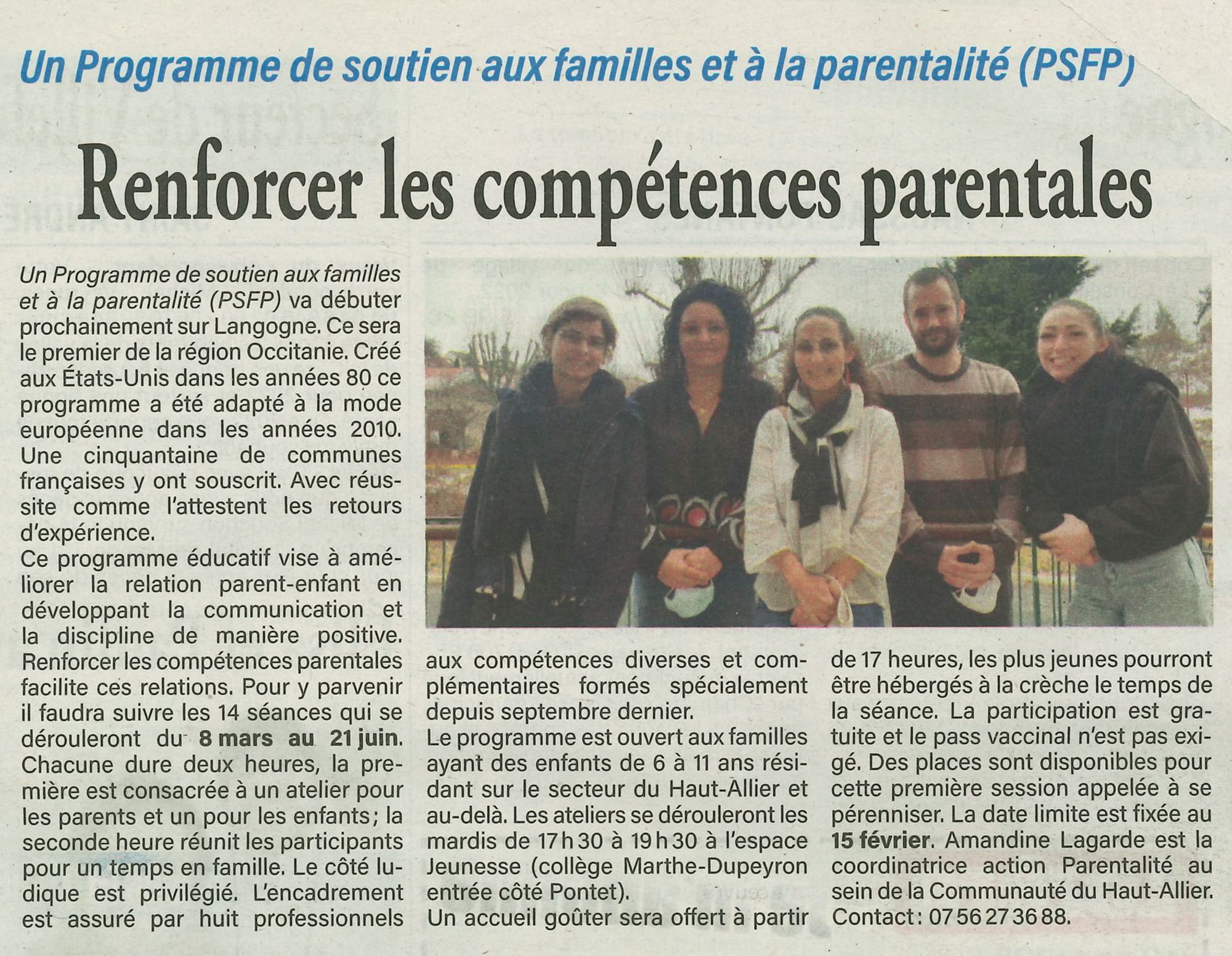 Des ateliers pour les parents et les enfants de 6 à 11 ans à Langogne