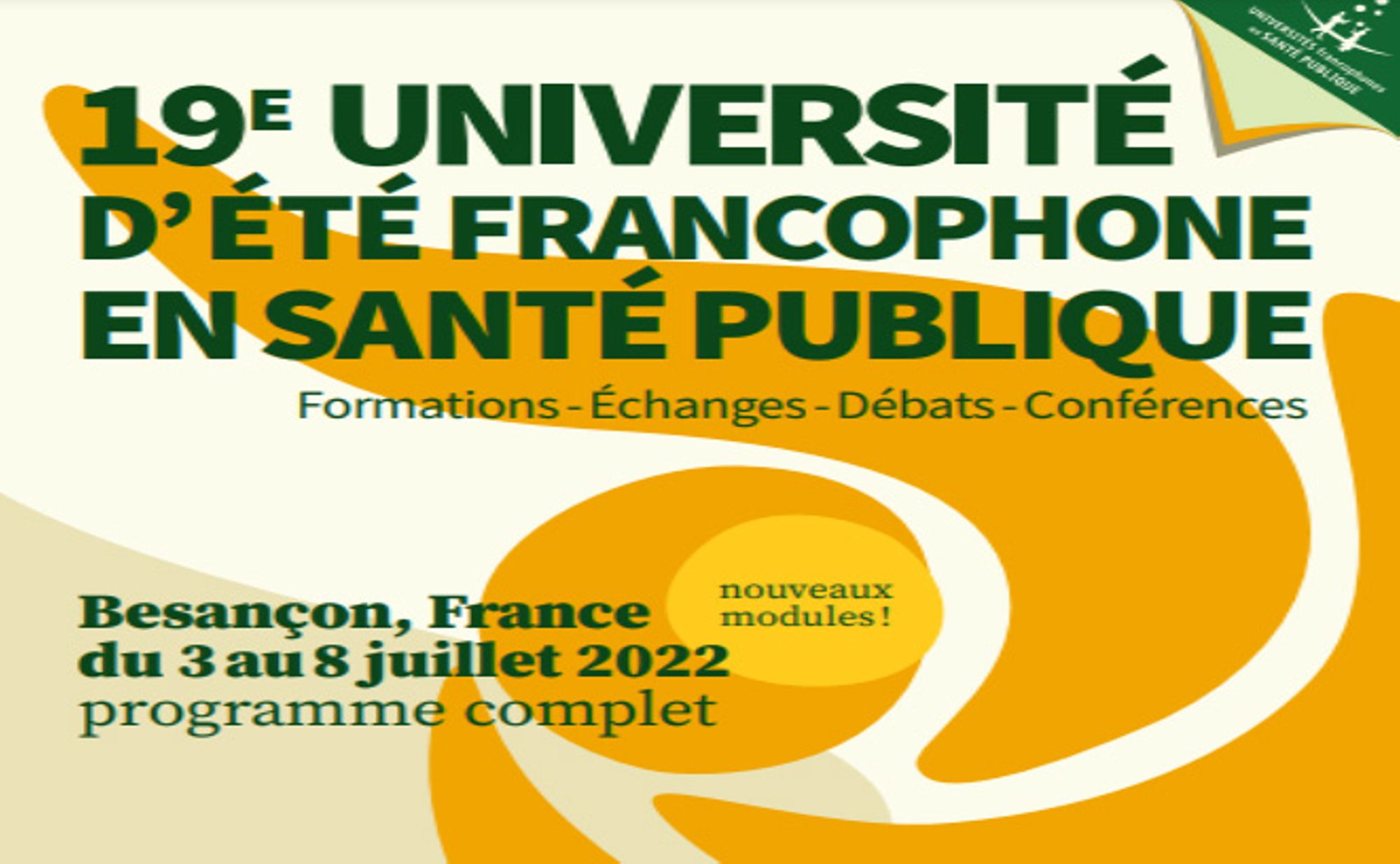 19ème Université d’été francophone en santé publique
