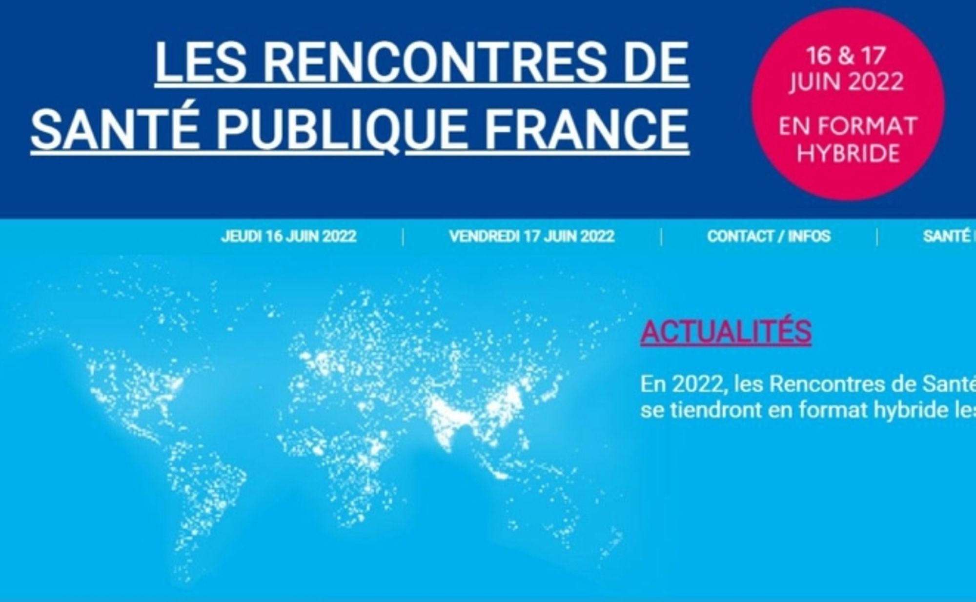 Rencontres de Santé publique France – Les 16 et 17 juin 2022